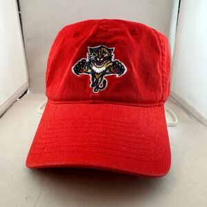 Panthers Reebok Hat NHL Florida Cap‎ Fitted Hockey Embroidered Red OSFA Flexfit